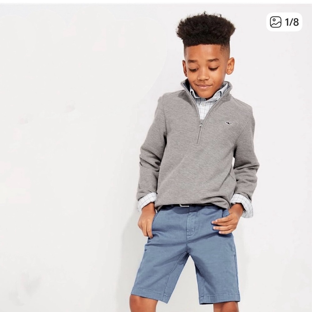 Vineyard Vines Boys Shep Shirt- Quarter-Zip Sweatshirt
